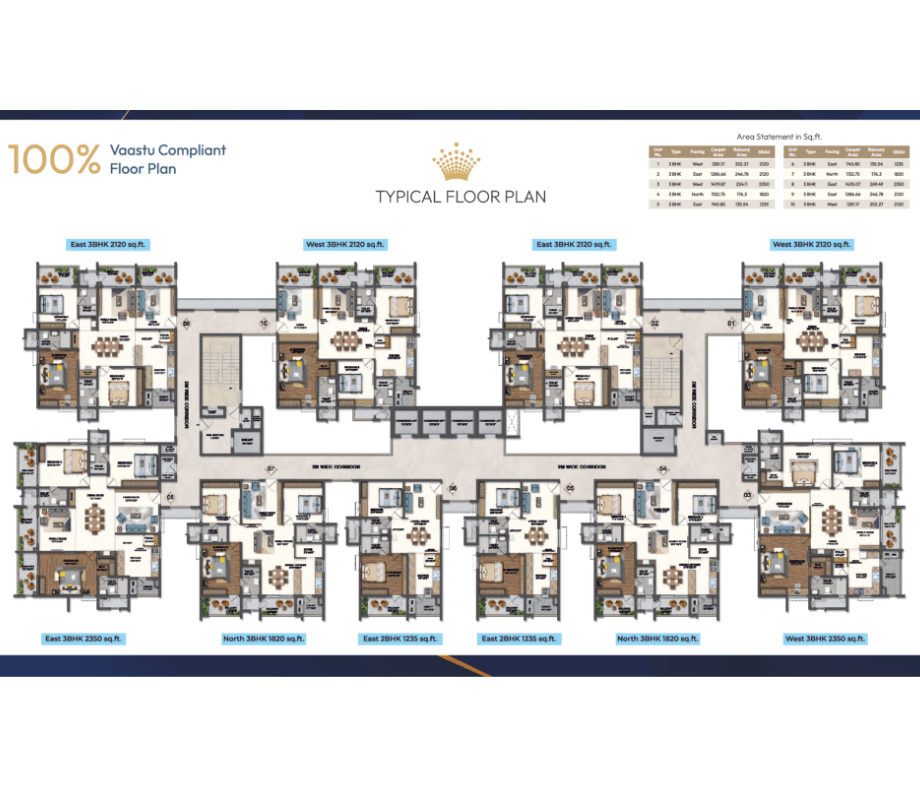 Crown East Floor Plan 1