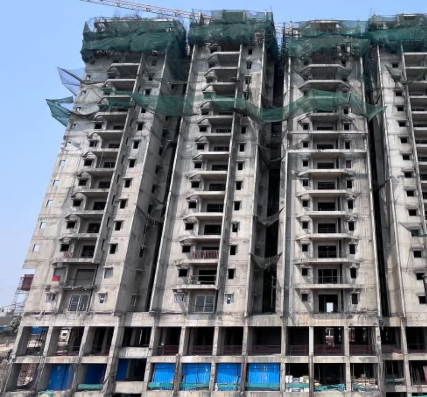 Vasavi Sarovar construction progress