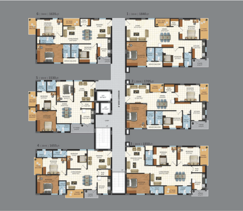 Vasavi Sri Nilayam Floor Plan 4