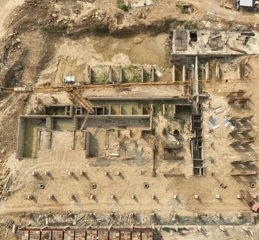 B8 aerial progress